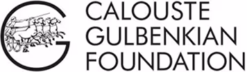 Calouste Gulbenkian Foundation logo with stylized illustration and black text