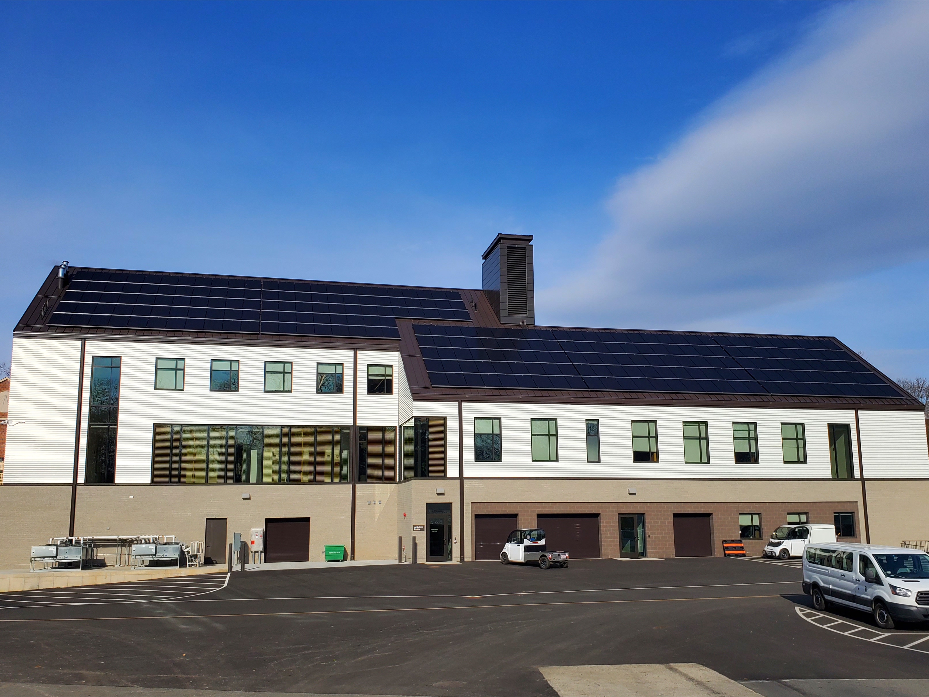 Rooftop solar panel installation in Deerfield, MA by New England Solar+Green