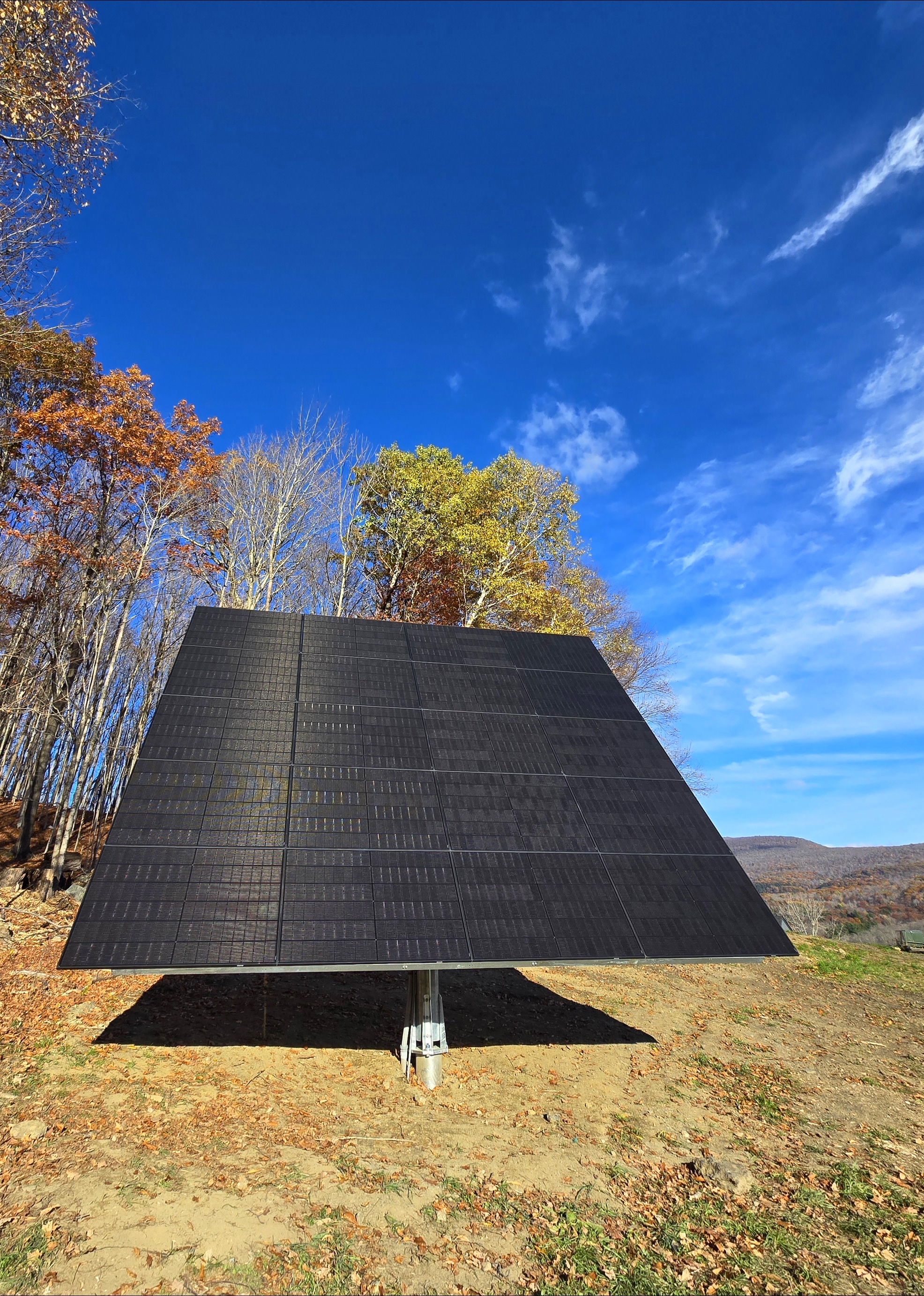 Rooftop solar panel installation in New Ashford, MA by New England Solar+Green