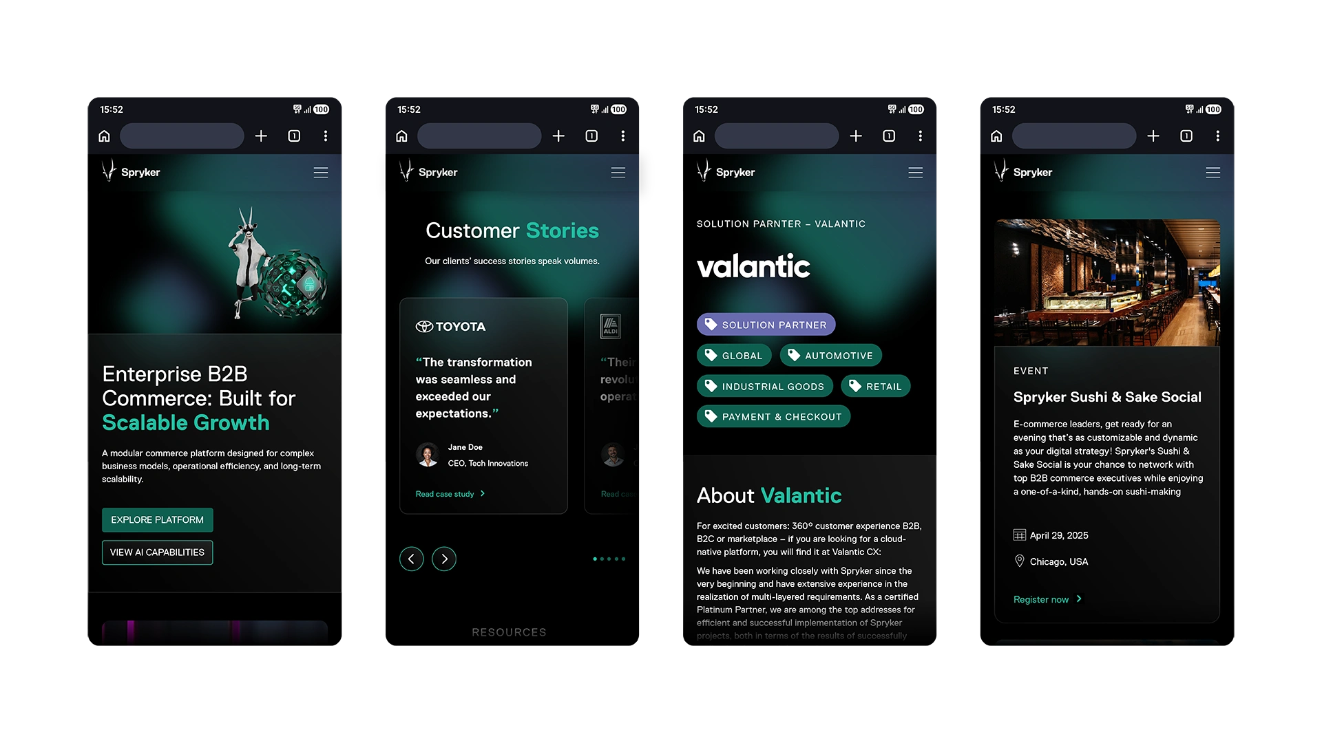 spryker-mobile-screens