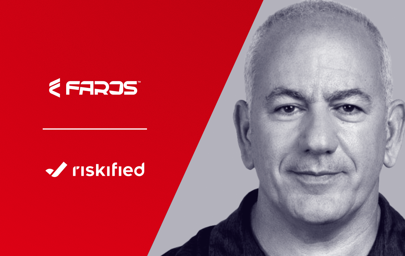 Banner image of Shai Peretz, SVP Engineering at Riskified on a dark blue background with the blog title: Riskified improves agility and devops maturity with a data-driven approach, powered by Faros.