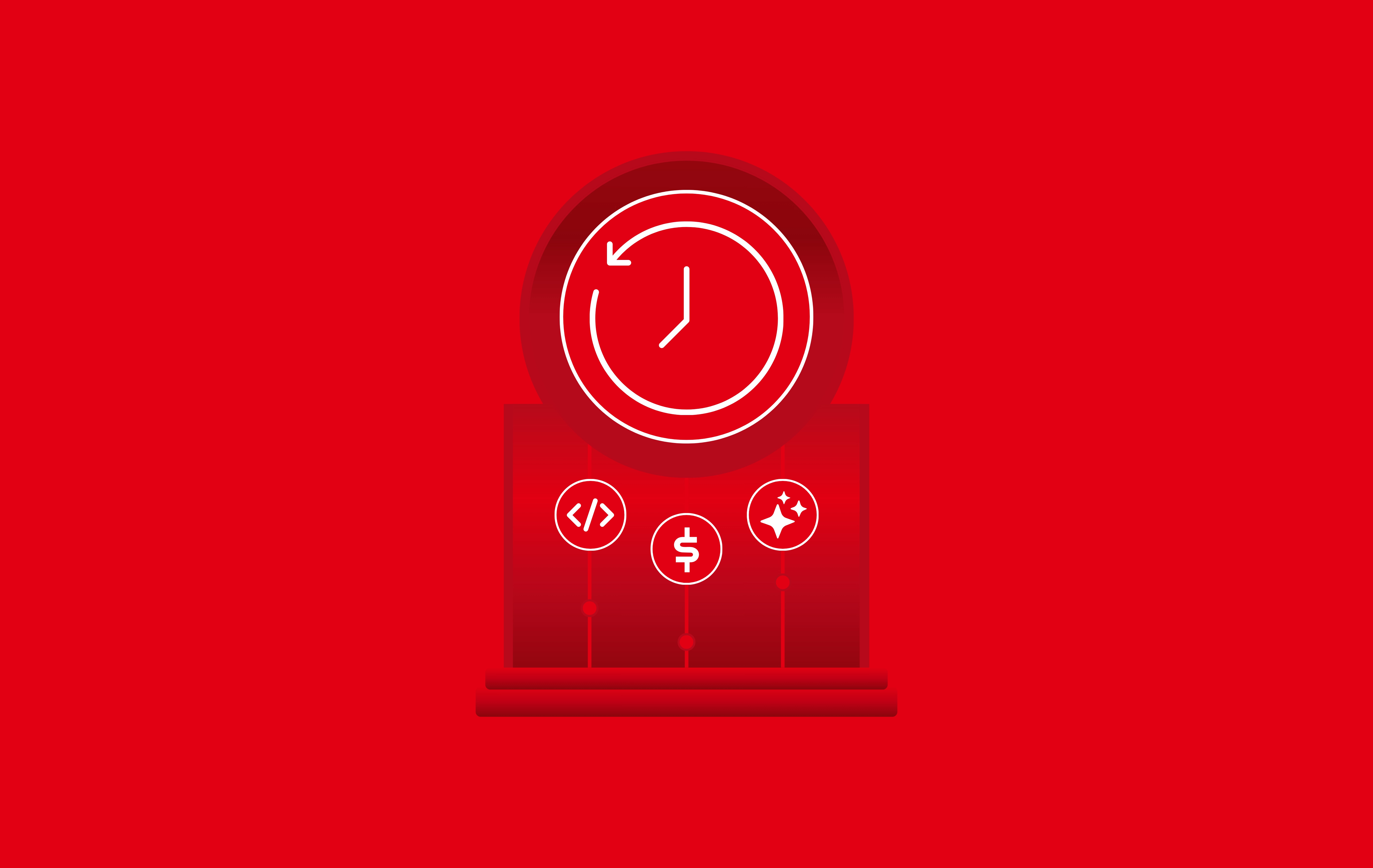 Illustration of a time machine