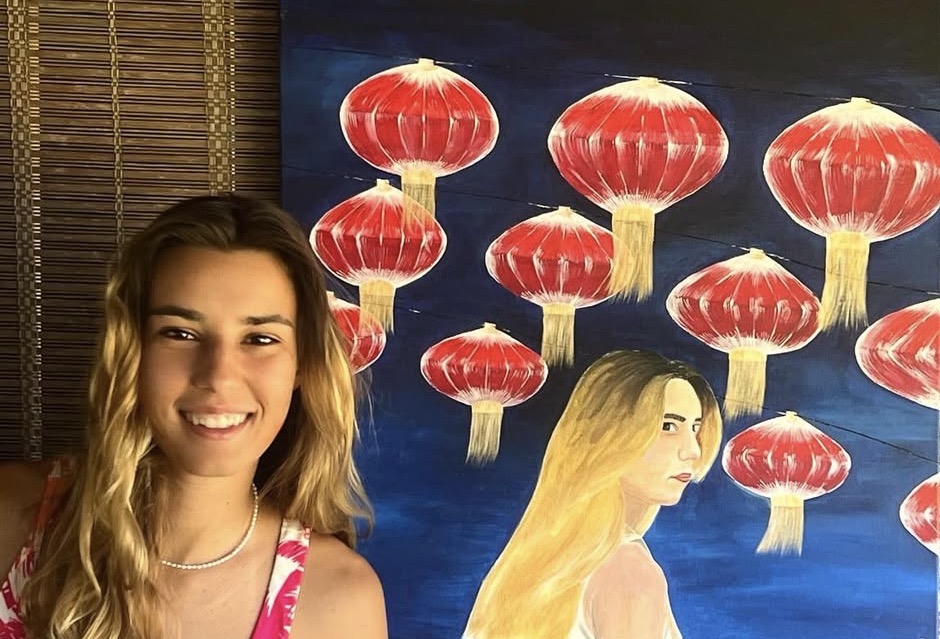 image of happy guests at an art exhibition