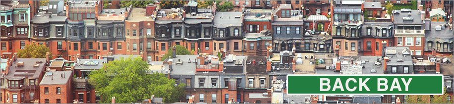 Scaffolding in Boston's historic Back Bay