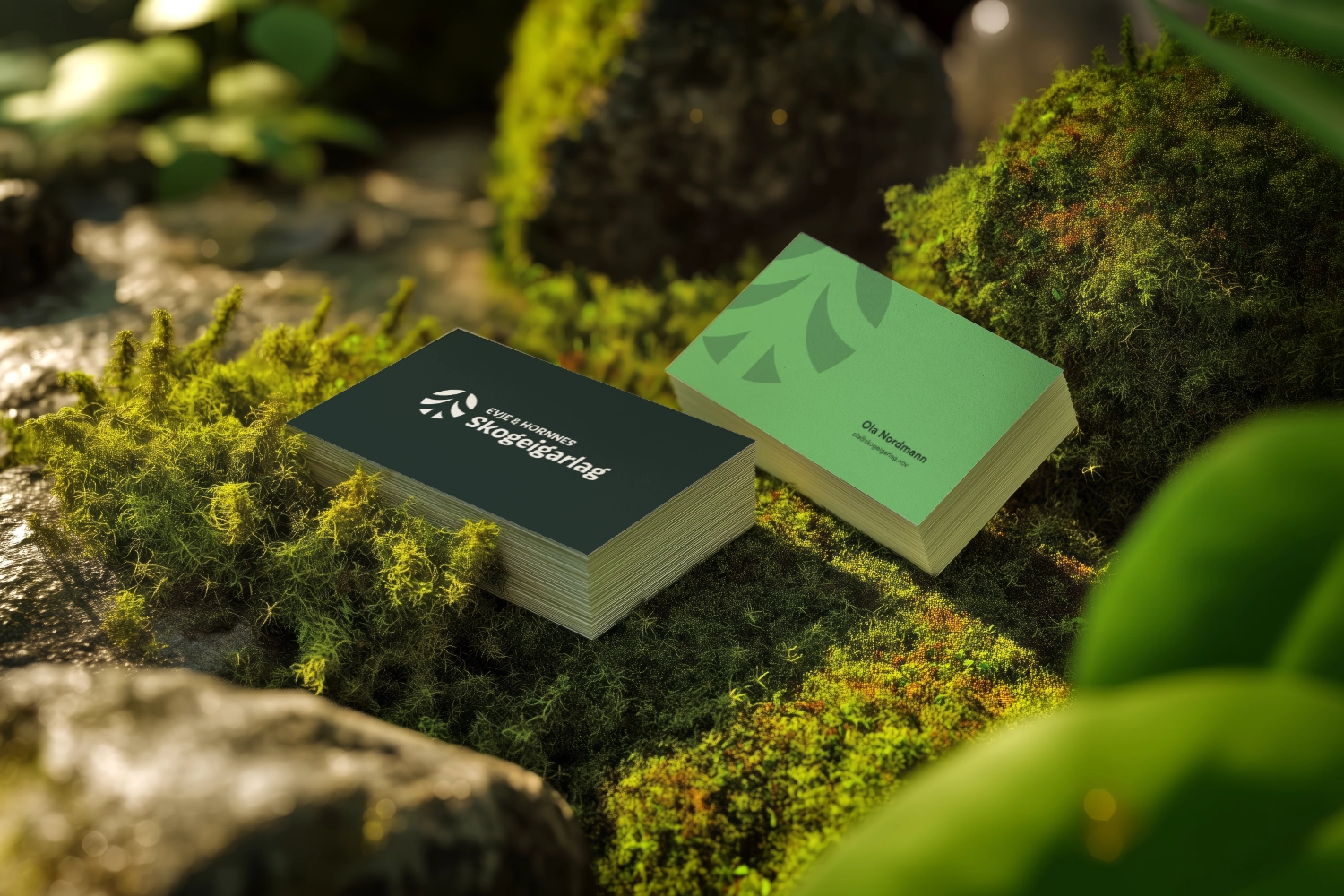 Enkel og ren visuell identitet - E&H Skogeigarlag