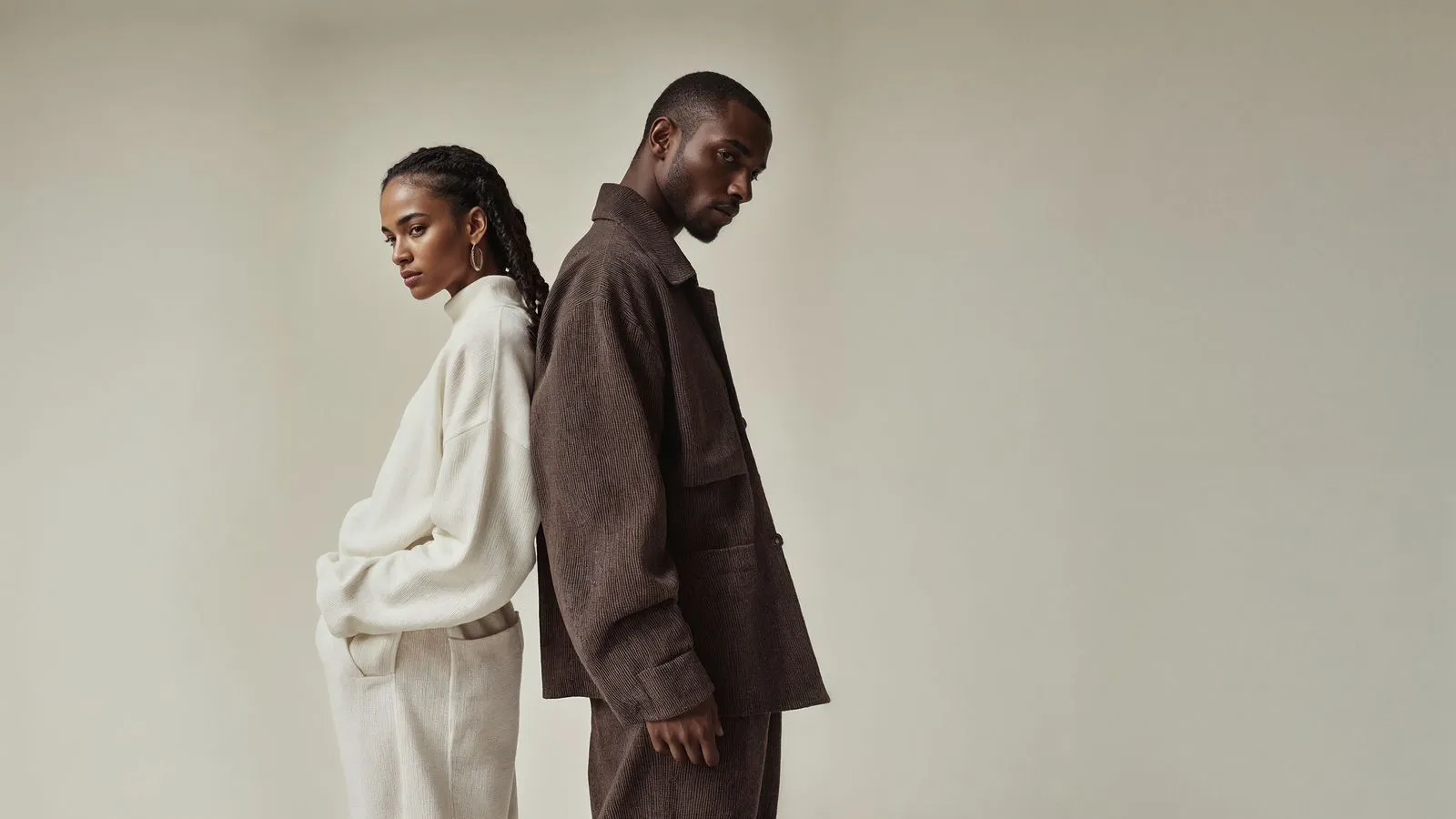 A man and a woman standing next to each other.