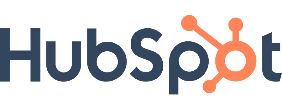 HubSpot company logo with stylized orange sprocket design connected to the letter 'o'.