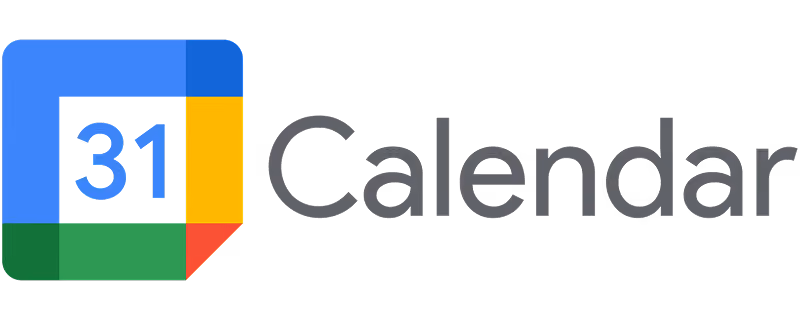 Google Calendar logo showing a colorful calendar icon with the number 31 and the word Calendar.