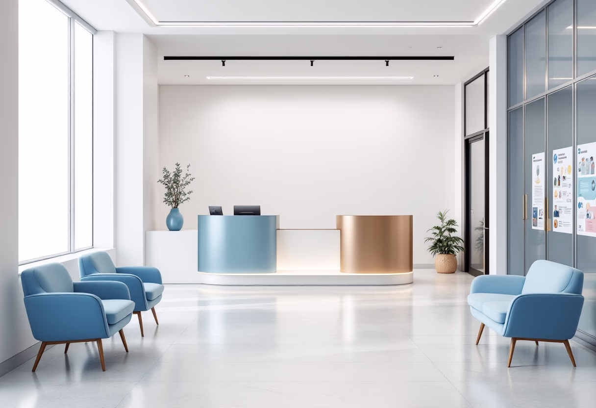 school reception area