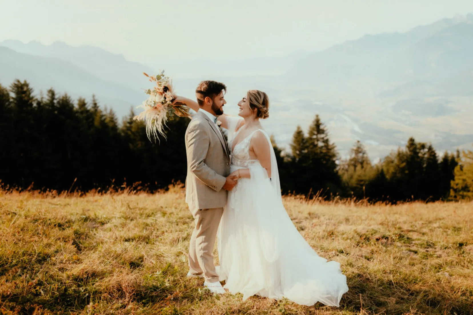 Mariage en suisse en pleine nature