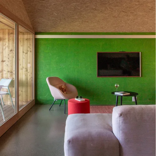 Salon au design épuré