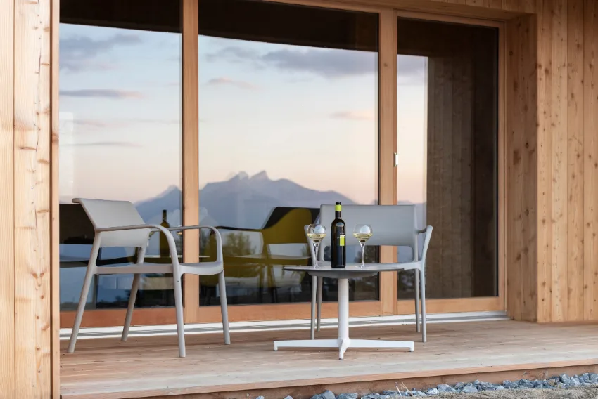 Chalet avec terrasse et vue panoramique