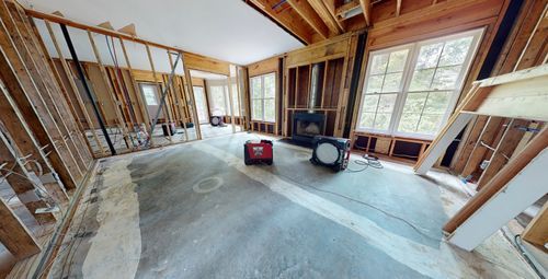Interior reconstruction by Bailey Roofing and Restoration