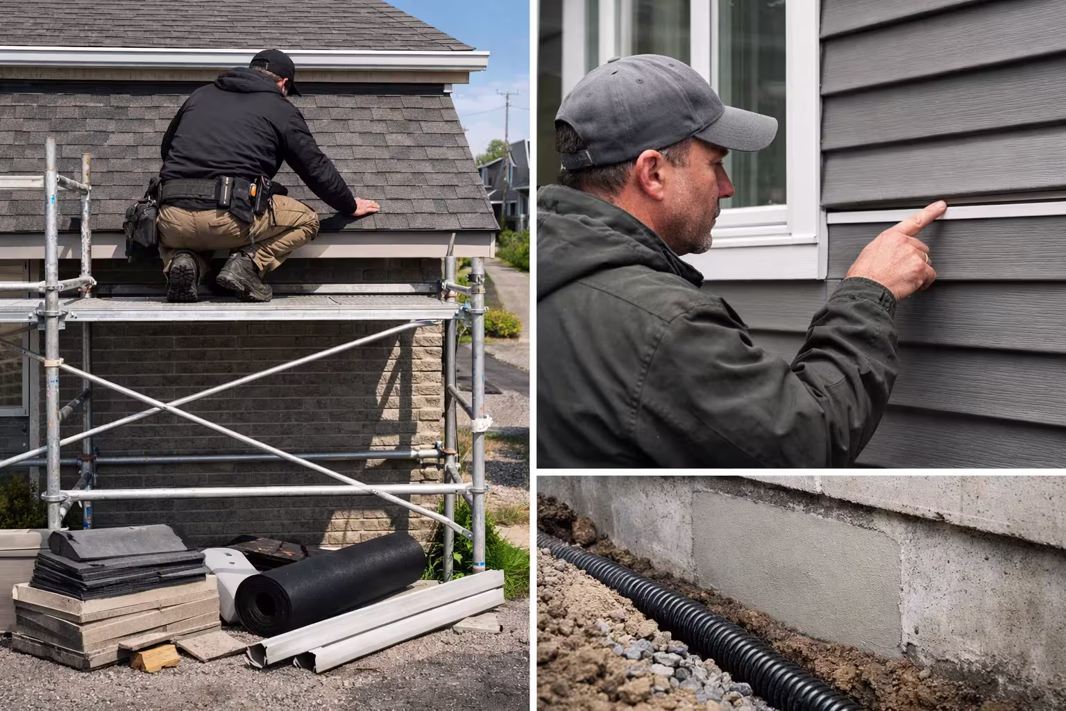 Maison avec toiture et revêtement extérieur en bon état illustrant les travaux structurels essentiels pour un duplex