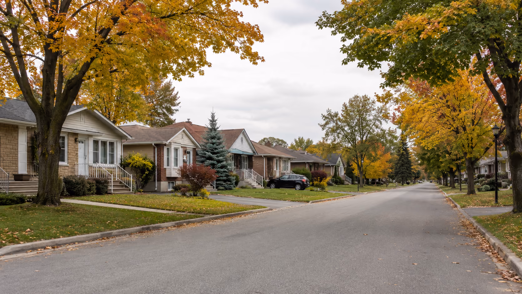 Maison de banlieue sur la Rive-Sud de Montréal illustrant les trois options possibles pour la résidence familiale lors d'une séparation