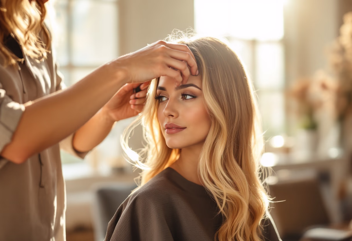 image showcasing a hairstyling tip for salons & spa