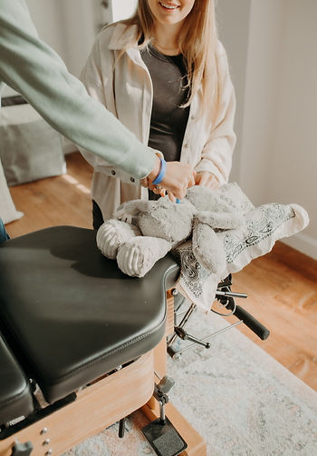 child getting a chiropractic adjusment