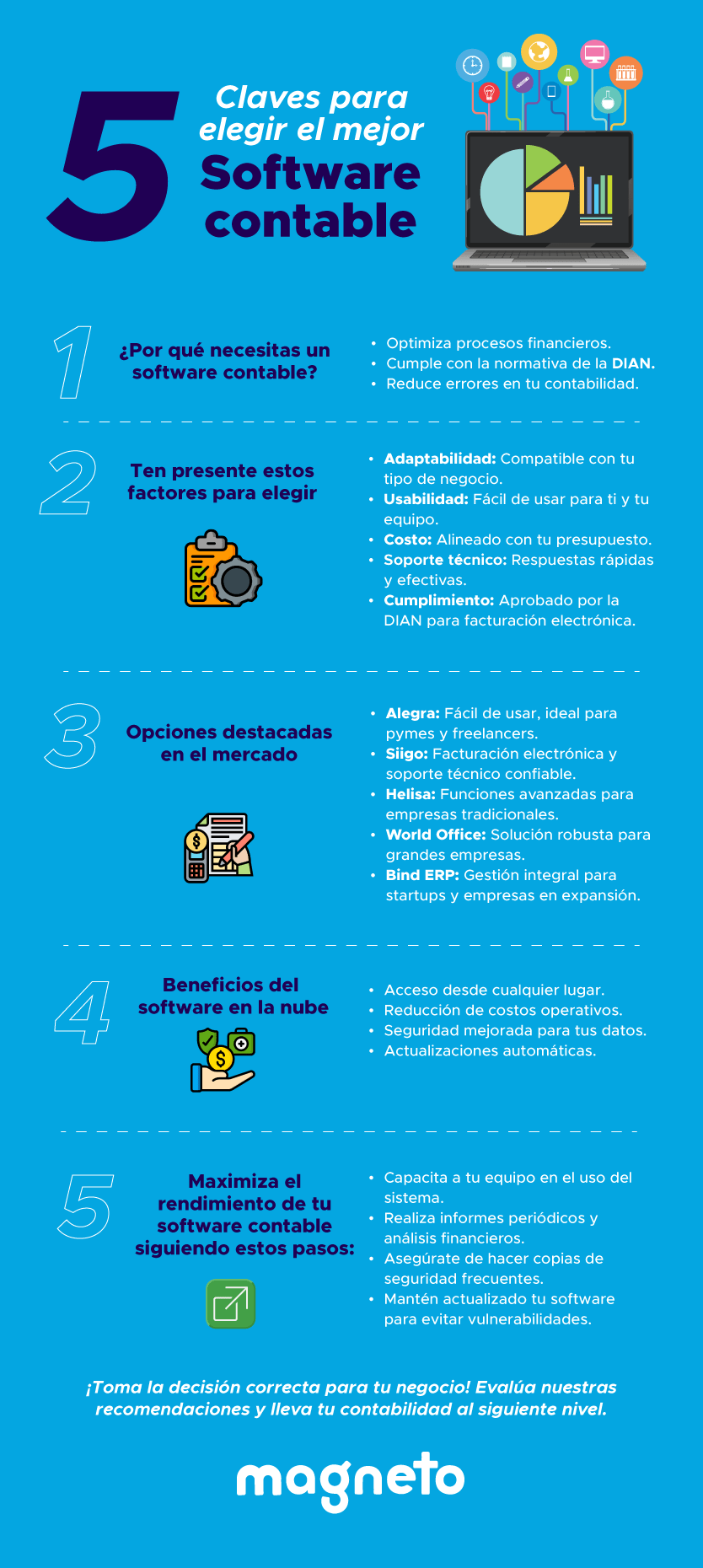 5 Claves para elegir el mejor software contable para tu pyme