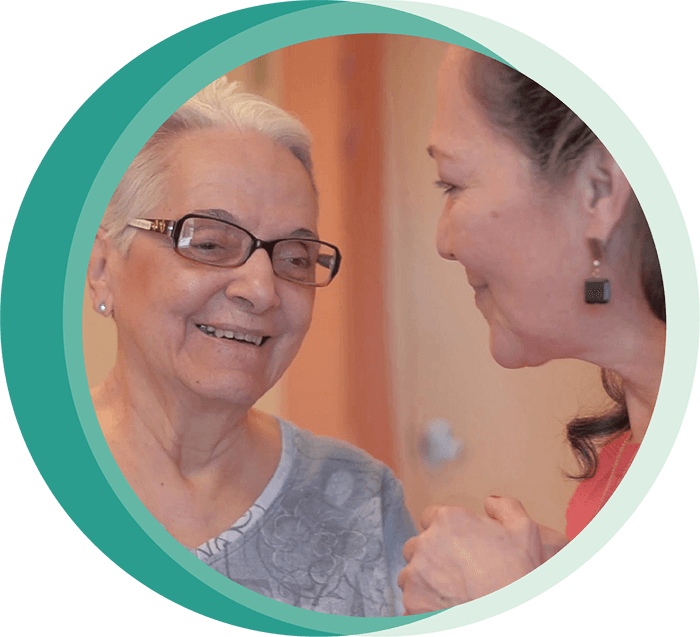 Older person and caregiver