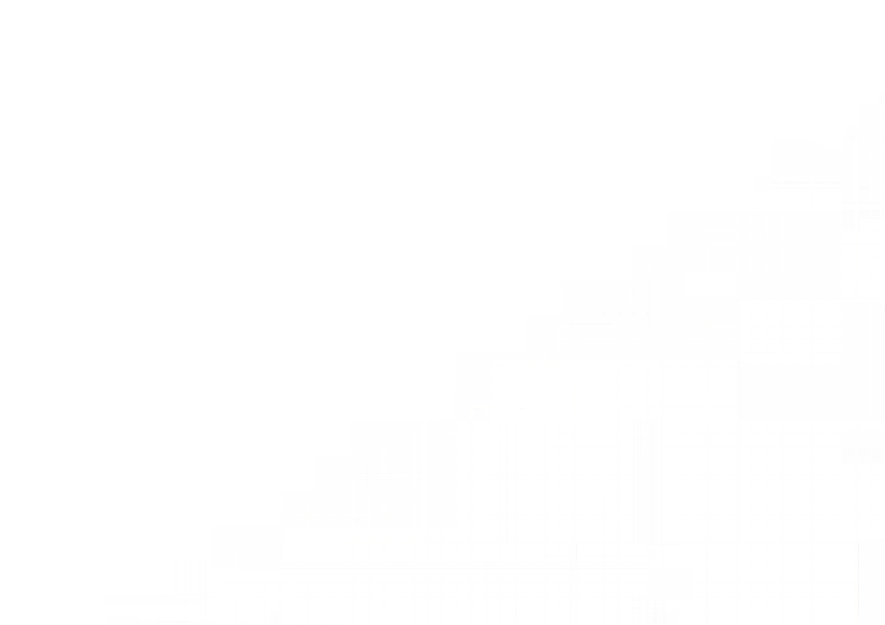 White grid pattern on a black background forming a right triangle shape.