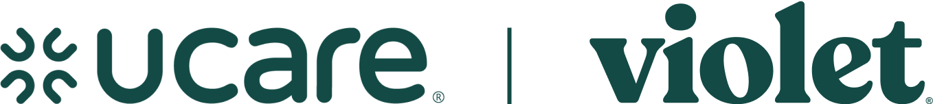 Ucare and Violet brand names separated by a vertical line.