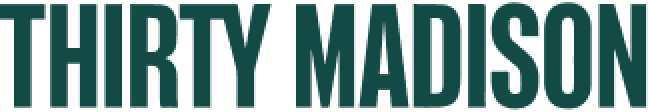 Thirty Madison logo transparent background.