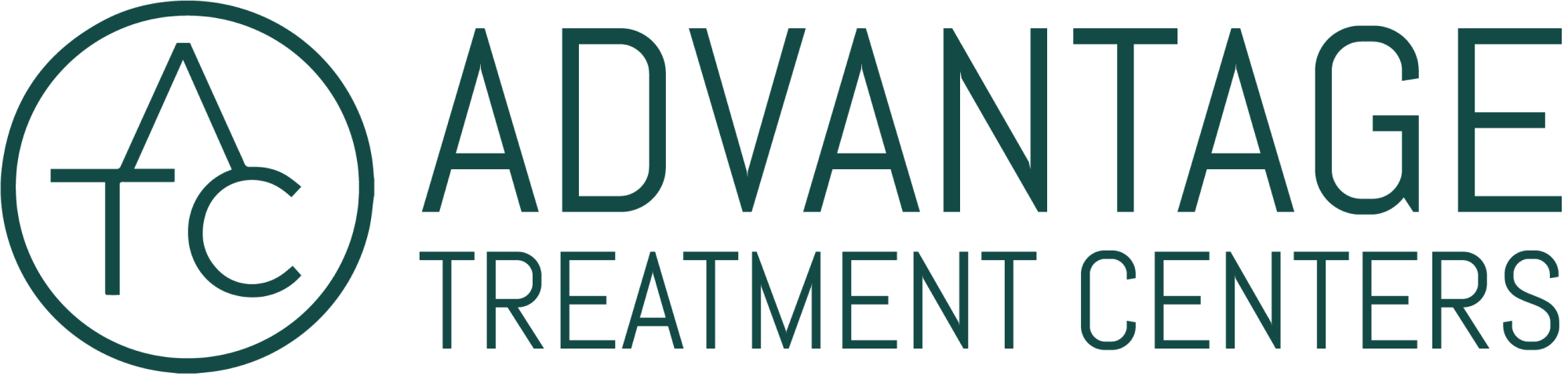 Advantage Treatment Centers logo with stylized ATC letters inside a circle.