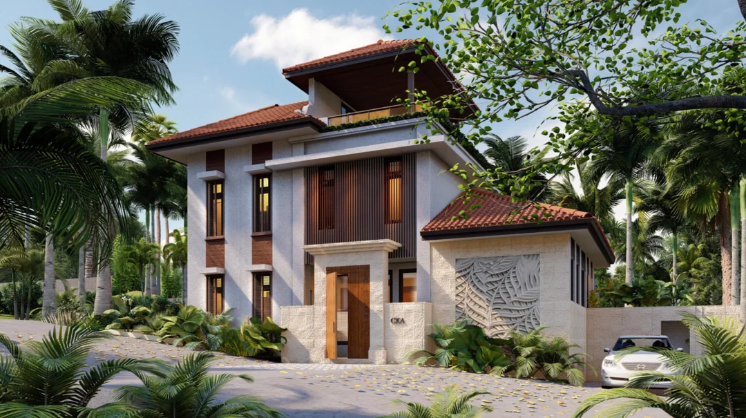 Bali-Indonesian-inspired villa for sale in Vagator, Goa