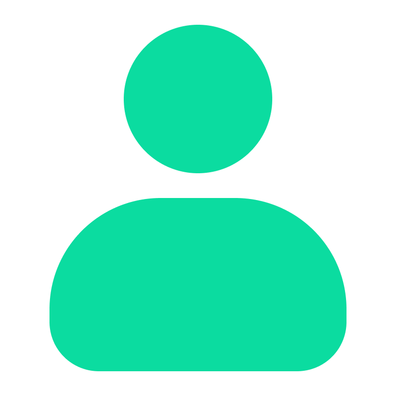 Domyślny symbol awatara użytkownika w kolorze zielonym.