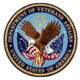 Seal of the U.S. Department of Veterans Affairs featuring a bald eagle, American flag, stars, and the text 'Department of Veterans Affairs United States of America'.