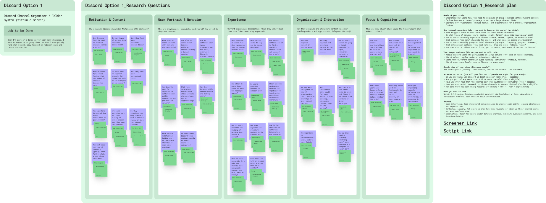 Researching for direction 1