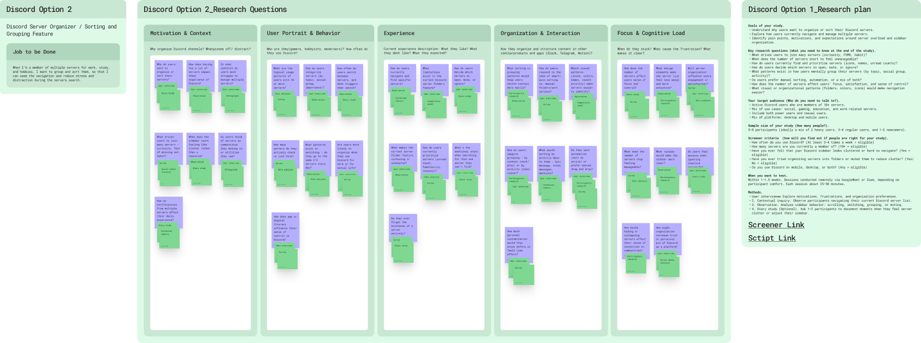 Researching for direction 2