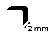 2 mm thickness