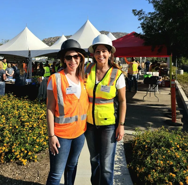 ASA team members at a construction site