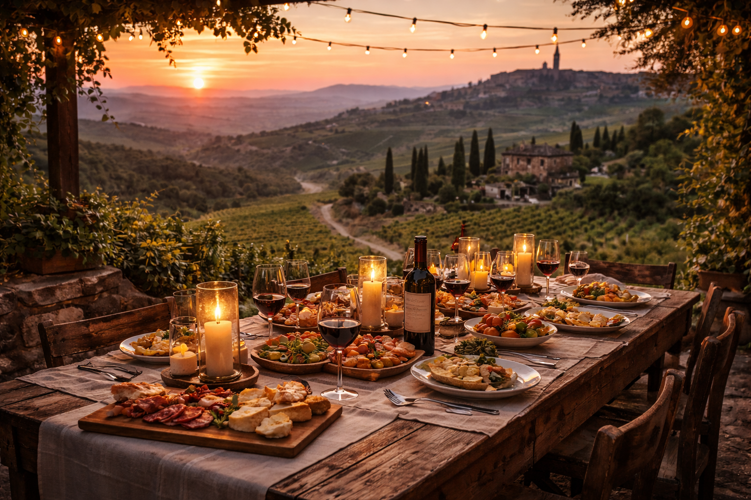 image of a garden party setup