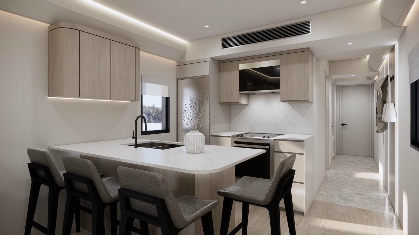 Meridian configuration - kitchen interior