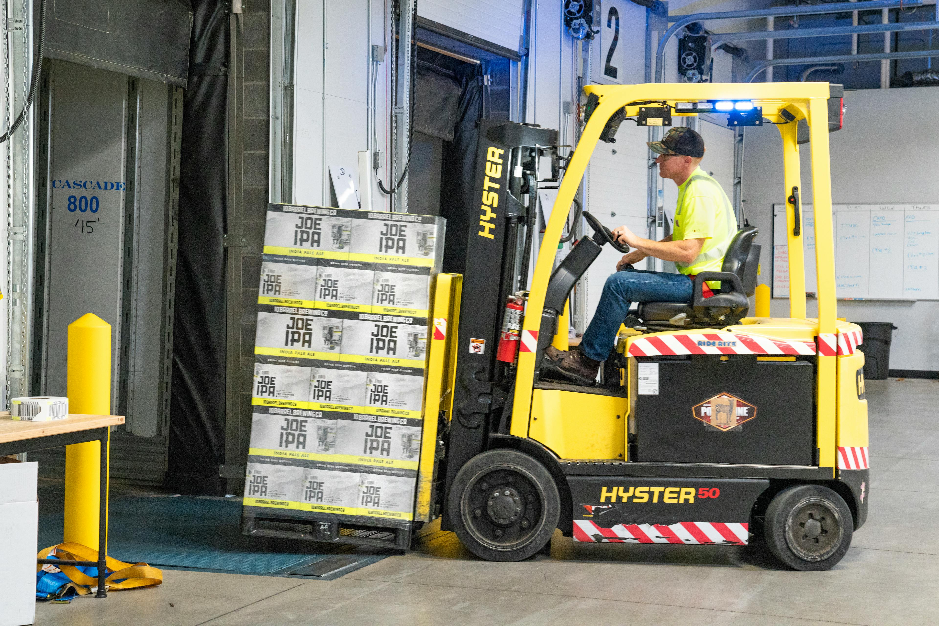 Partial truckload freight pallets loaded for direct delivery