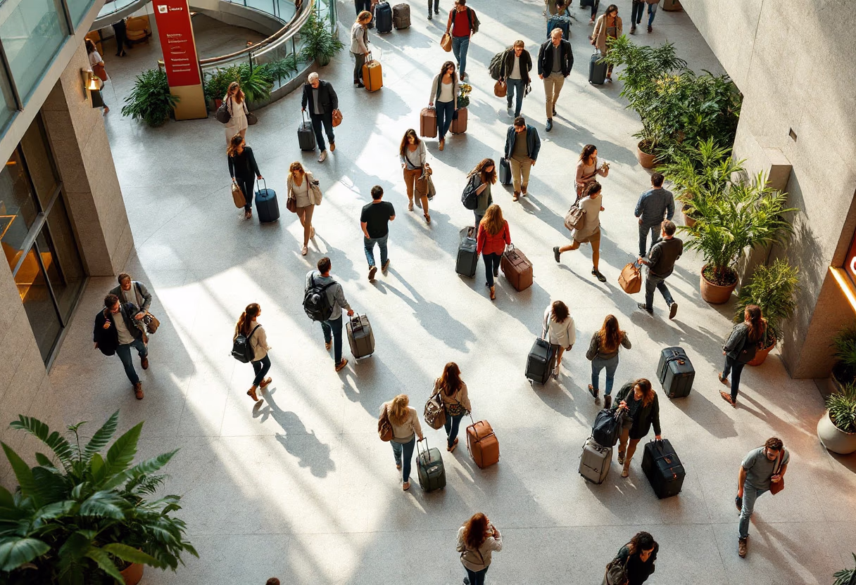 image of an airport scene (for a travel tech)
