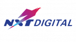 NXT Digital logo with stylized letters and an arrow design.