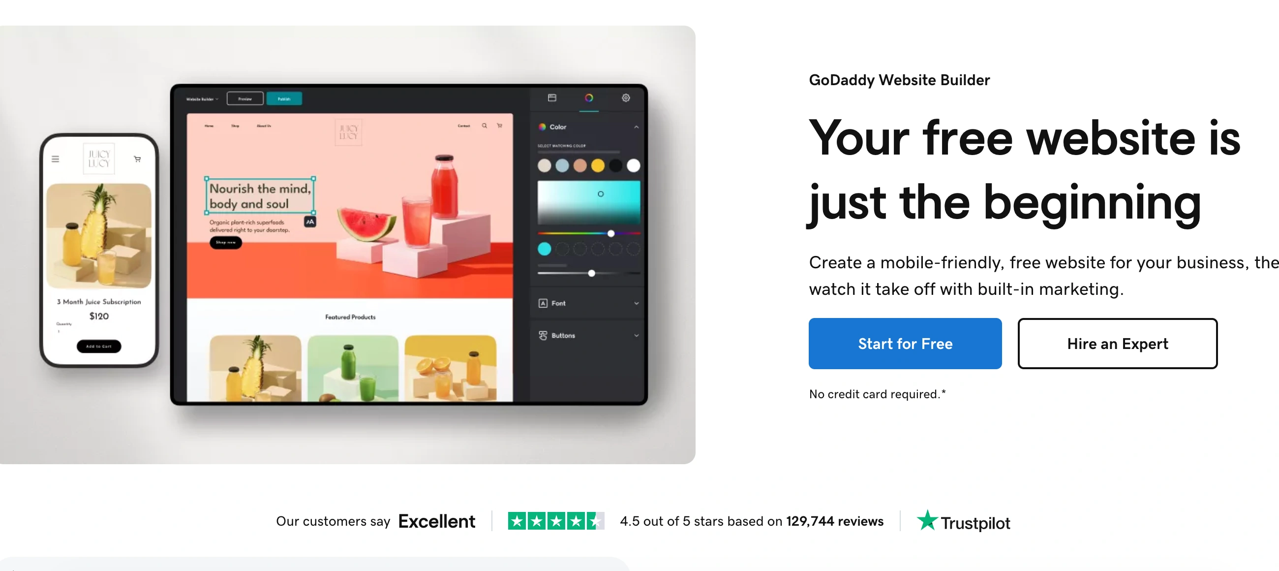 GoDaddy Website Builder logo