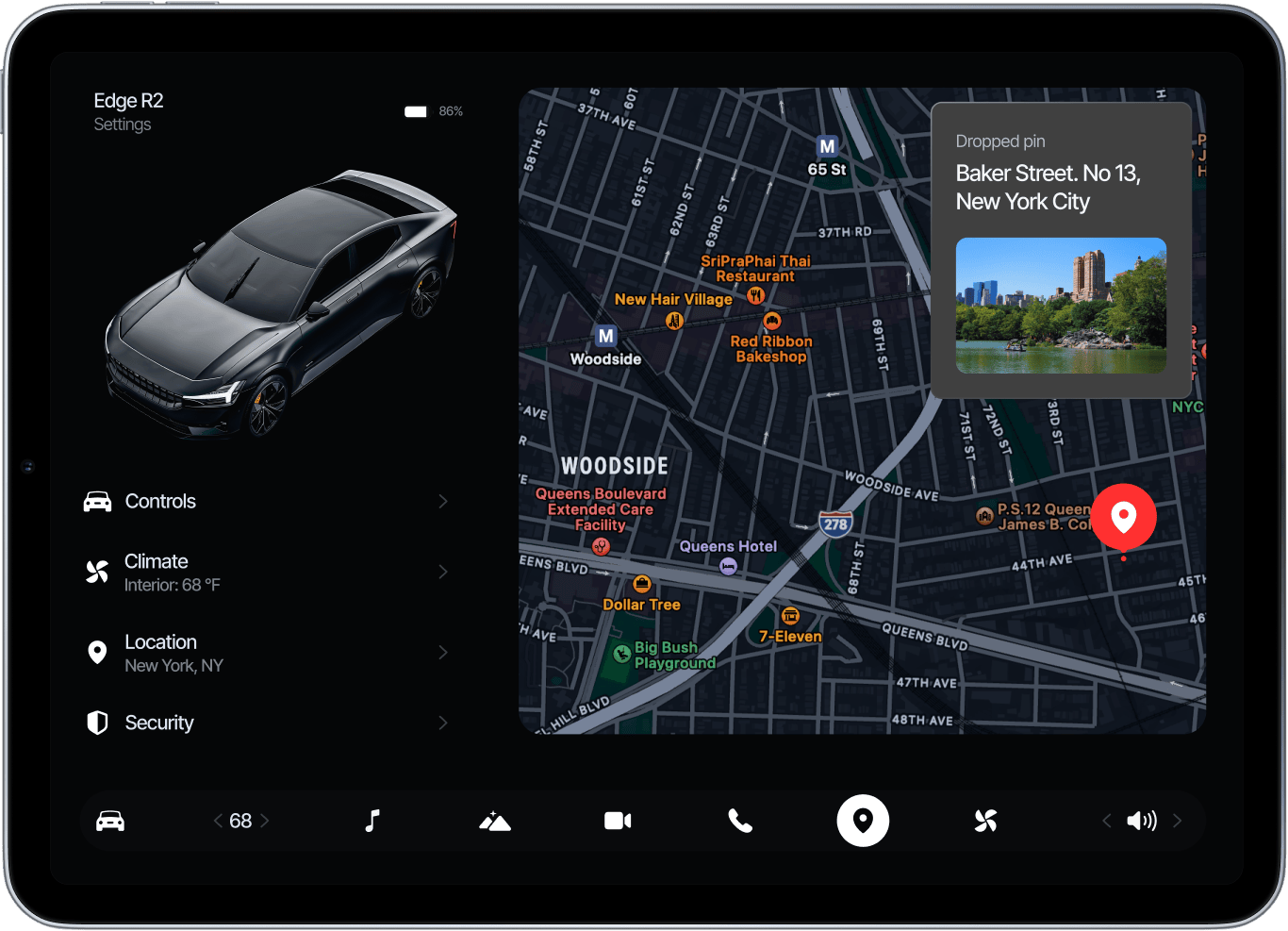 Tablet Settings App Car - Motorflow - Webflow Template | BRIX Templates
