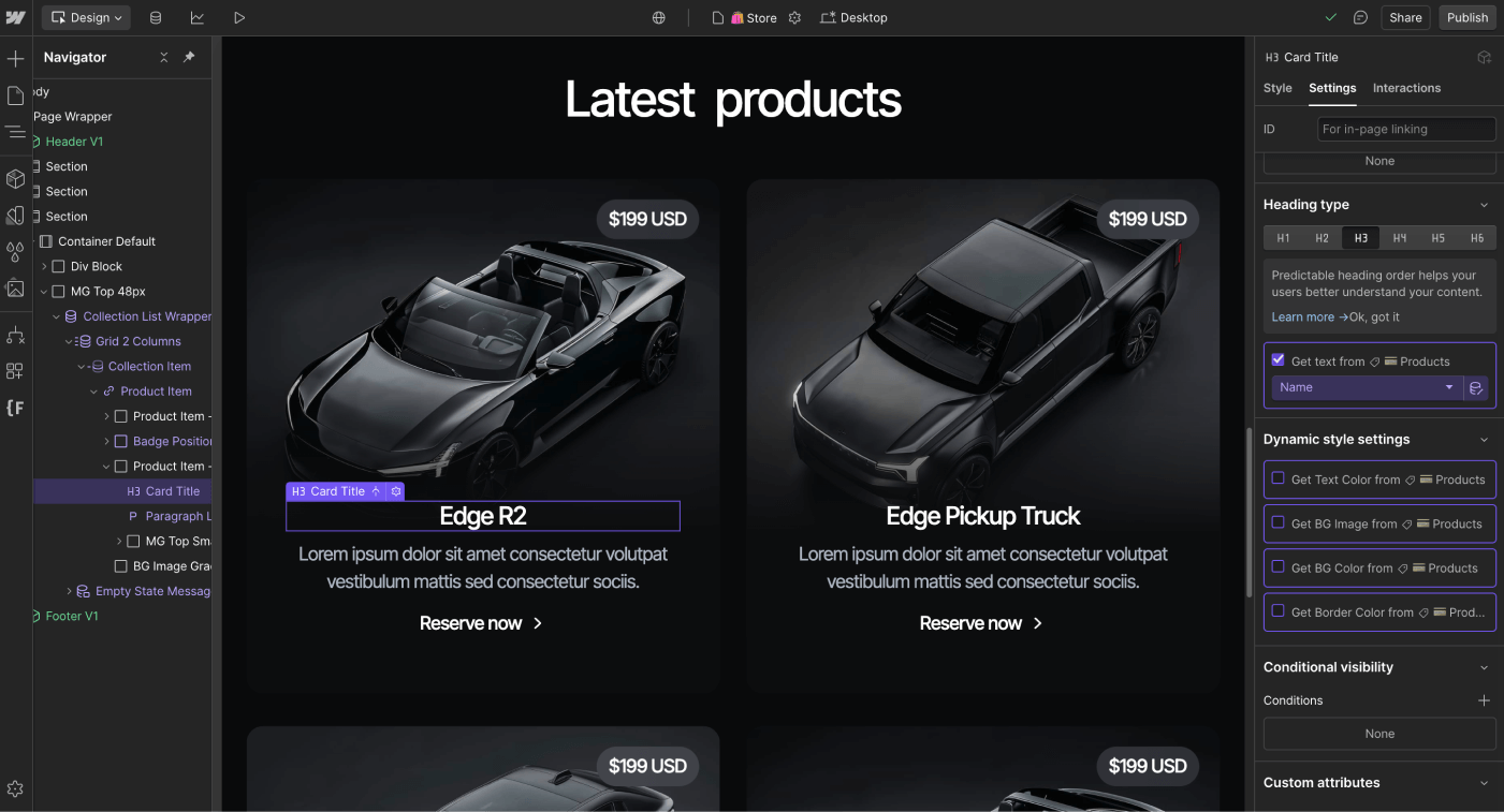 Ecommerce Content - Motorflow - Webflow Template | BRIX Templates