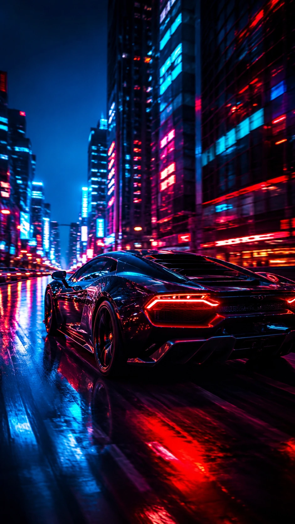 Night city automotive social content