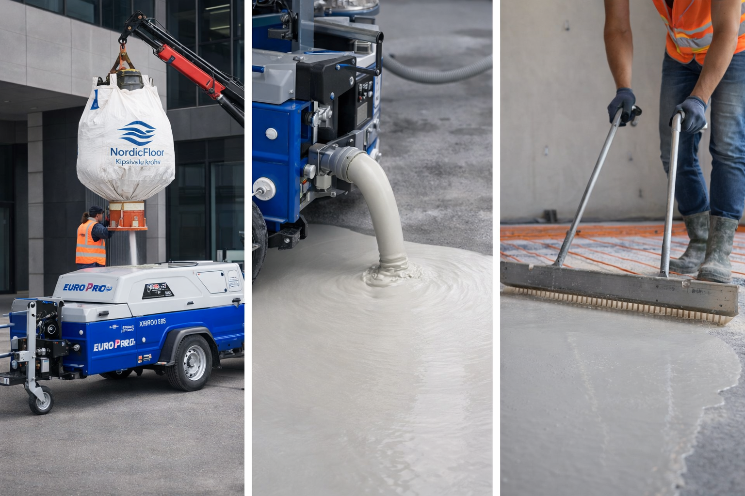 kipsivalu põrand paigaldus kipsivalu töö Eestis põrandavalu protsess