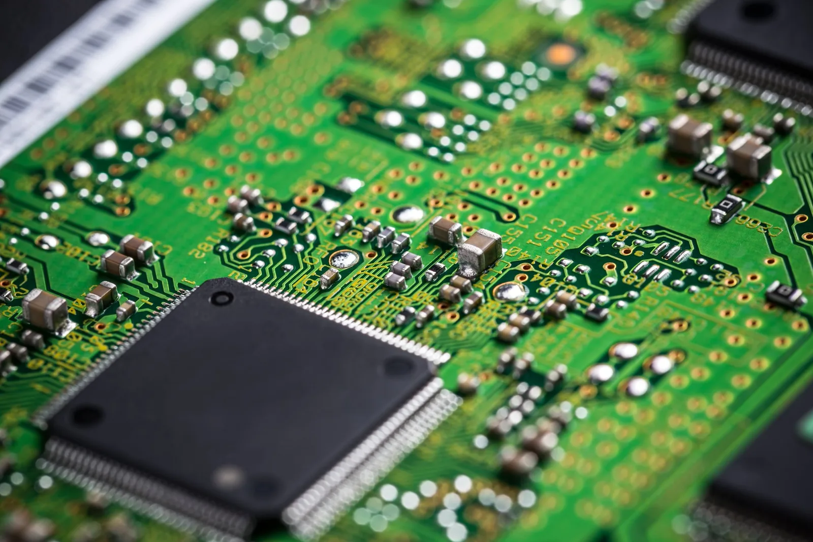 Circuit board inside an EV charger containing recoverable copper and precious metals