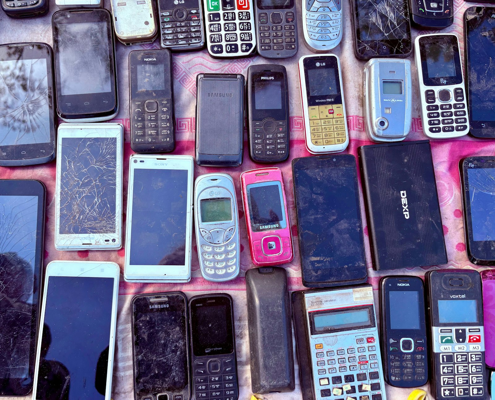 Discarded electronic circuit boards, the kind of material recovered through WEEE recycling