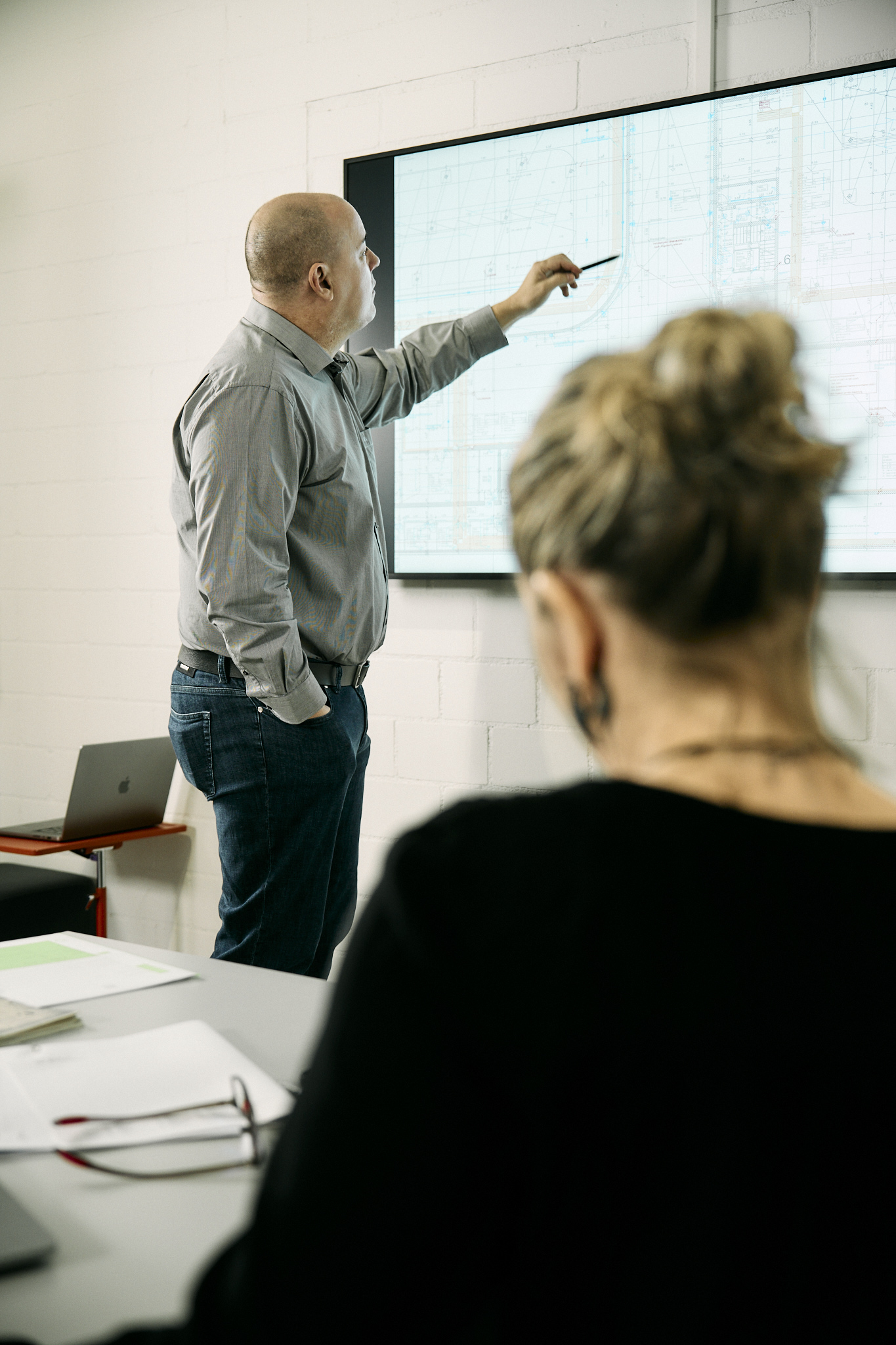 Präsentation in einem Projektmeeting