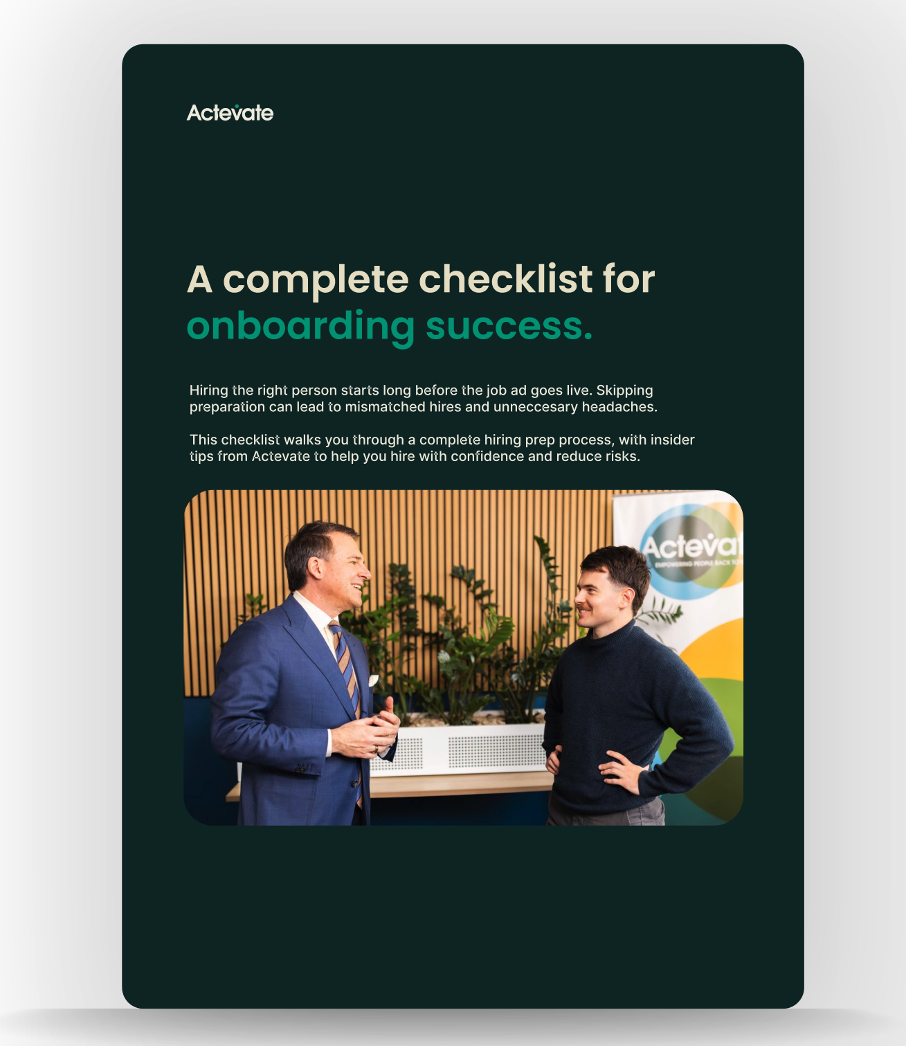 Actevate pre-employment screening