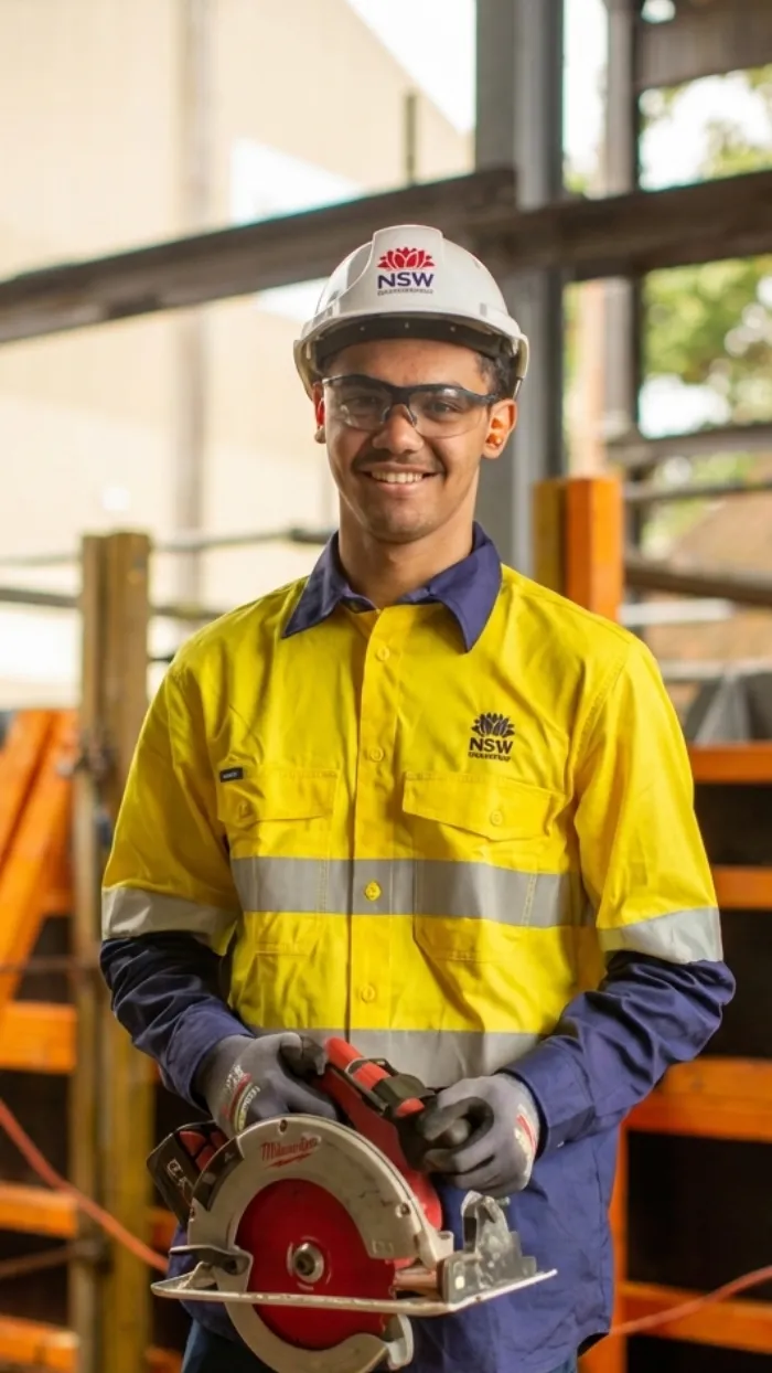 Construction worker on site