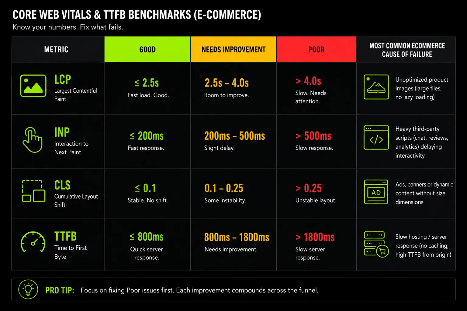 Ecommerce website performance optimization